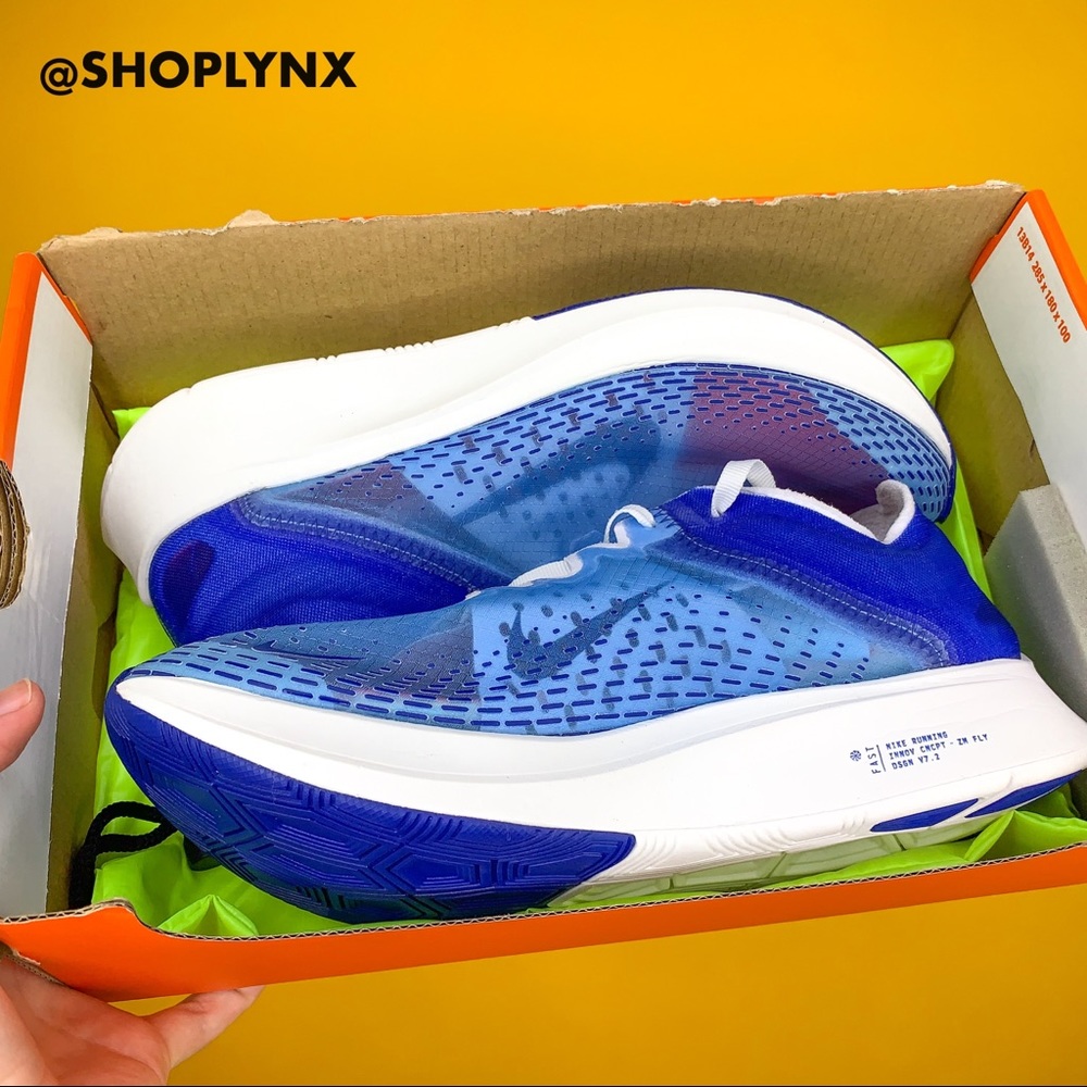 Nike Zoom Fly SP Fast in Blue Running Sneaker - Picture 8 of 8